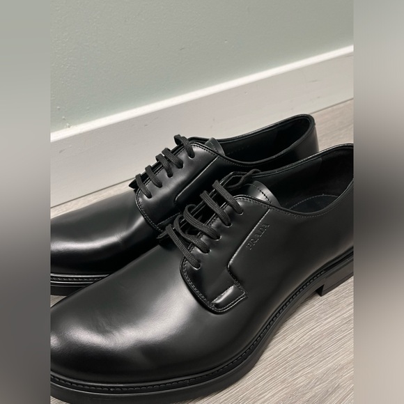 Prada Brushed Leather Lace-up Derby shoe. Prada size 9 US 10. - Picture 13 of 16